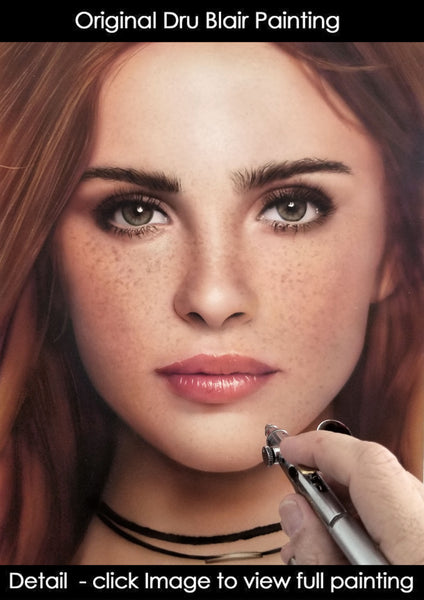 Freckled Redhead Original Painting (study/class demo):